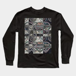 African Masks V6 Long Sleeve T-Shirt